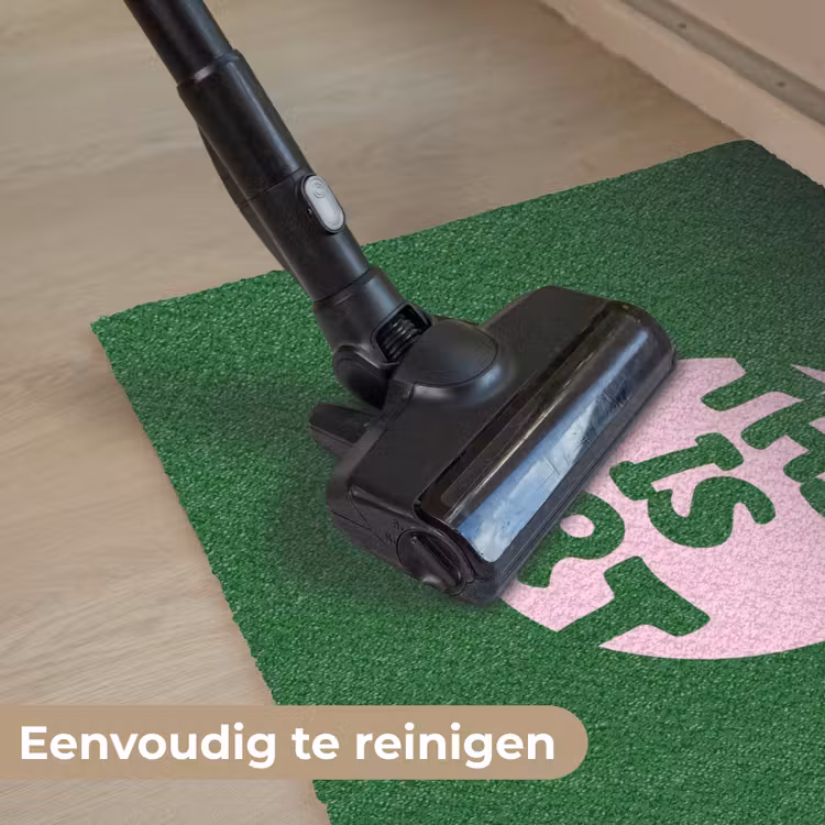 Deurmat - Cirkel - Roze - Tekst - Art — 9