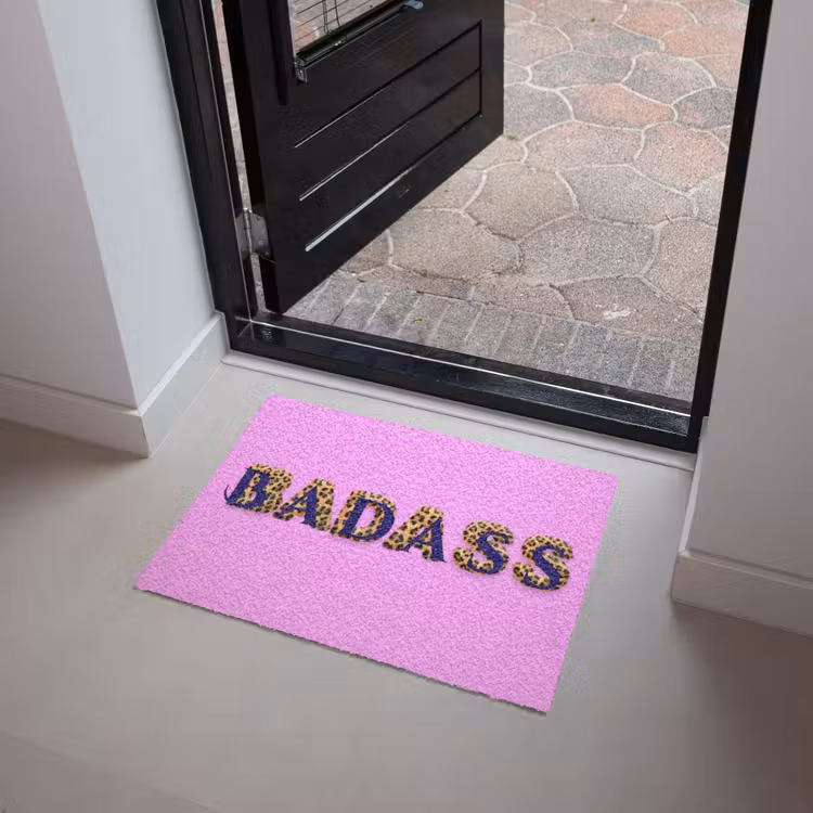 Deurmat - Felroze - Badass - Panterprint - Schaduw — 4