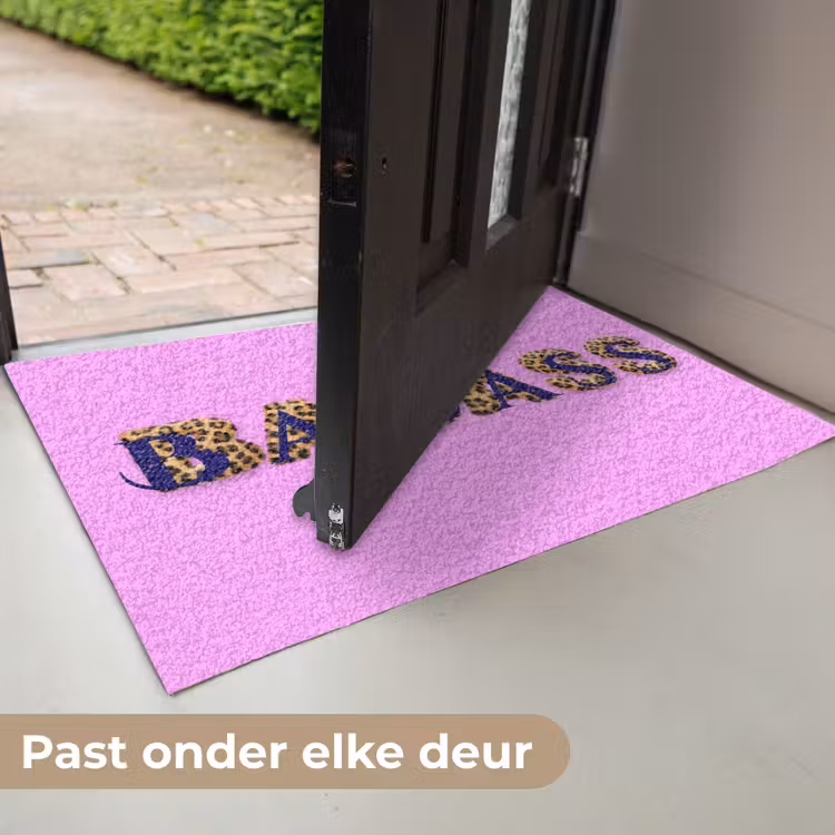Deurmat - Felroze - Badass - Panterprint - Schaduw — 7
