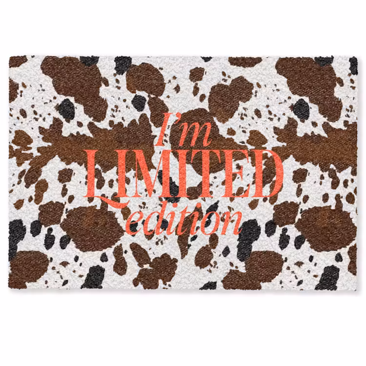 Deurmat - Koeienprint - Limited edition - Rood — 1