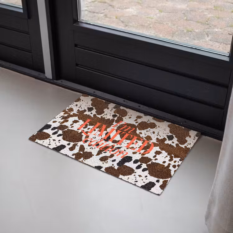 Deurmat - Koeienprint - Limited edition - Rood — 2