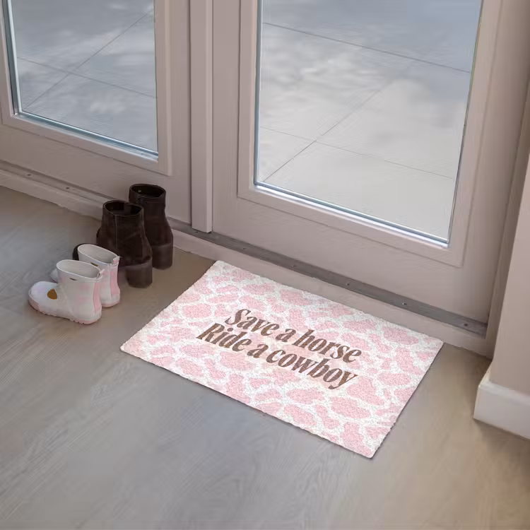Deurmat - Koeienprint - Roze - Cowboy - Horse — 8