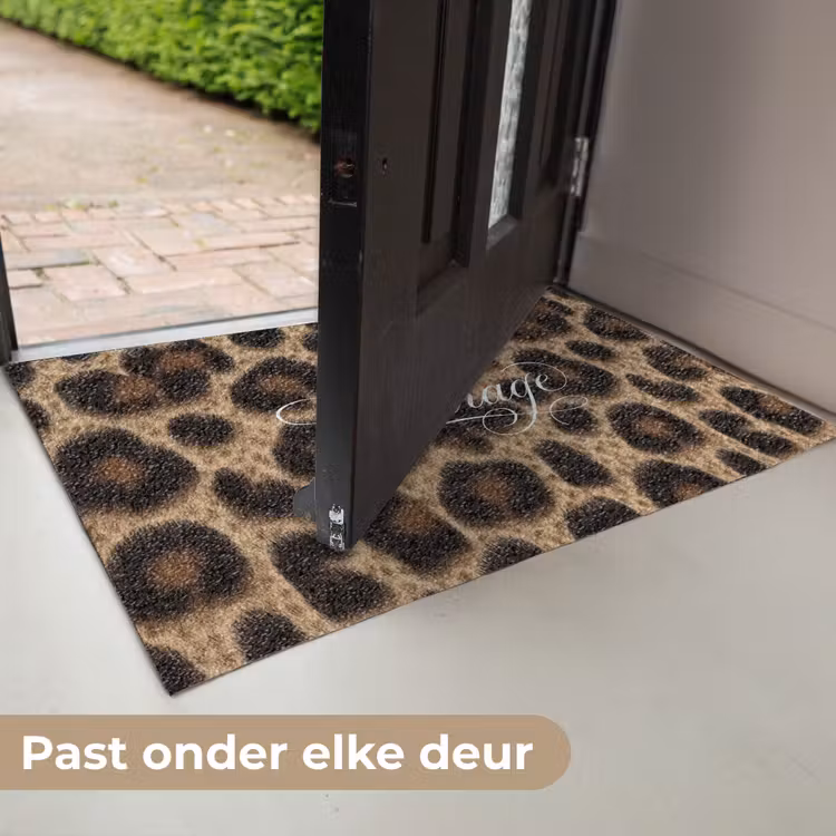 Deurmat - Luipaardprint - Bruin - Courage - Sierlijk — 7