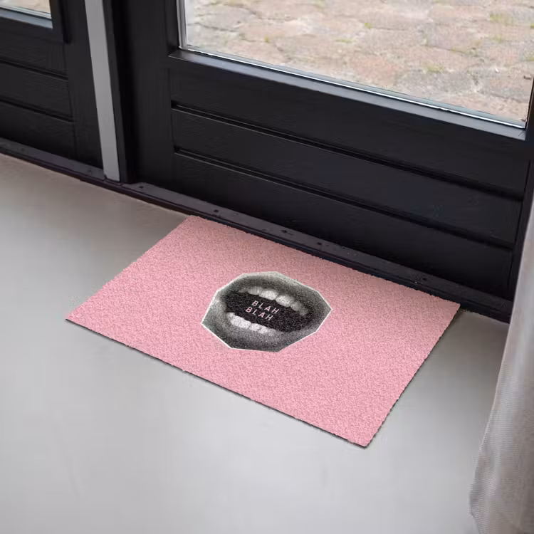 Deurmat - Mond - BLAH BLAH - Roze — 2