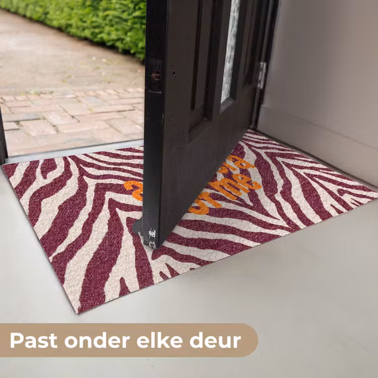 Deurmat - New era - Bordeaux - Zebraprint — 7