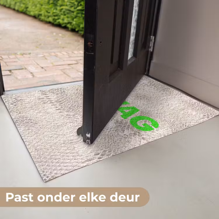 Deurmat - Slangenprint - SWAG - Neon - Groen — 7