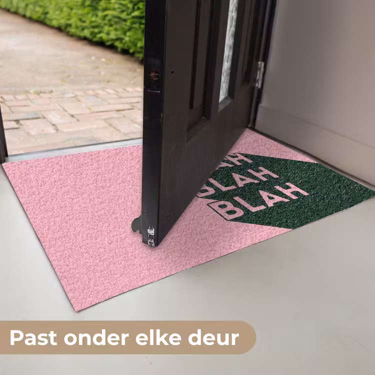Deurmat - Tekst - Grafisch - Groen - Schaduw — 7