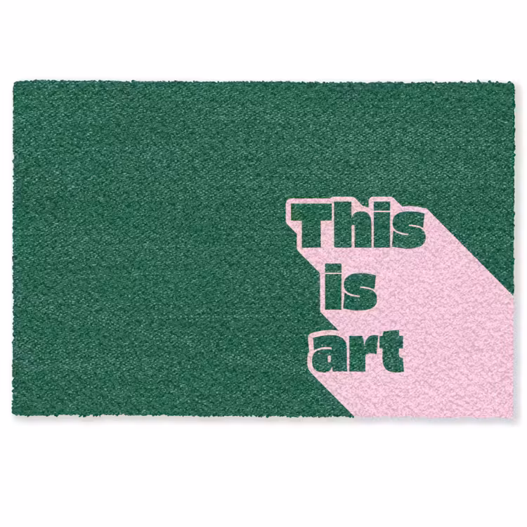 Deurmat - This is art - Schaduw - Roze — 1