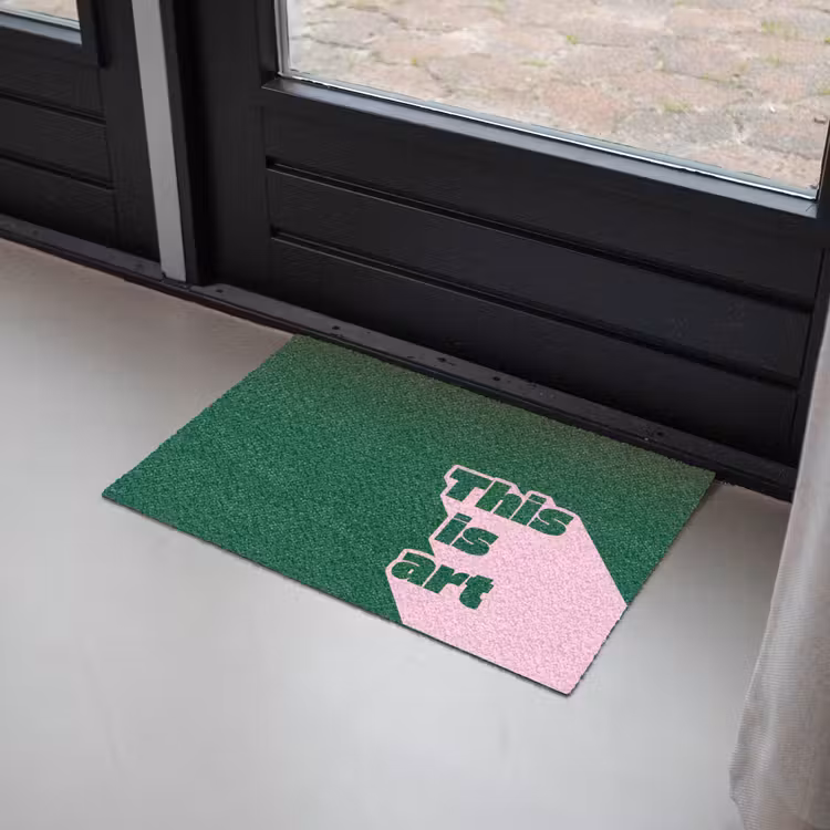 Deurmat - This is art - Schaduw - Roze — 2