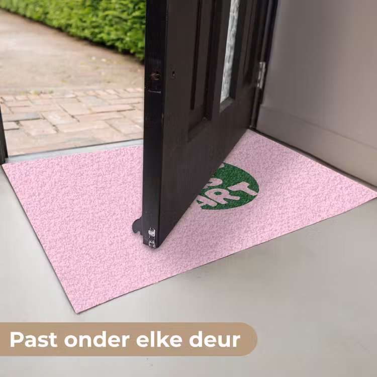 Deurmat - This is art - Tekst - Cirkel - Groen — 7