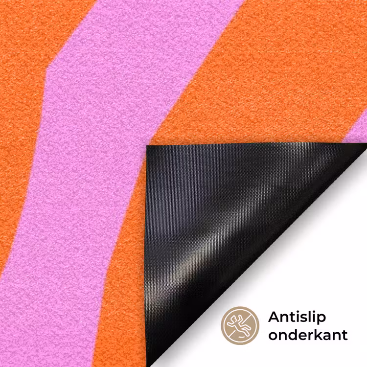 Deurmat - Zebraprint - Grafisch - COOL - Oranje — 6