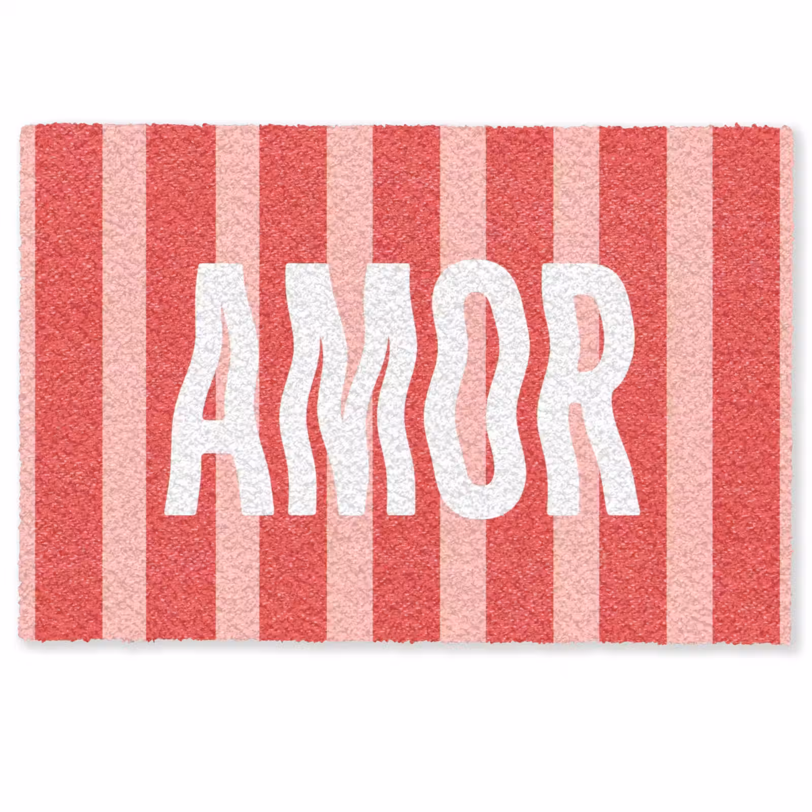 Deurmat - Amor - Strepen - Rood - Roze — 1