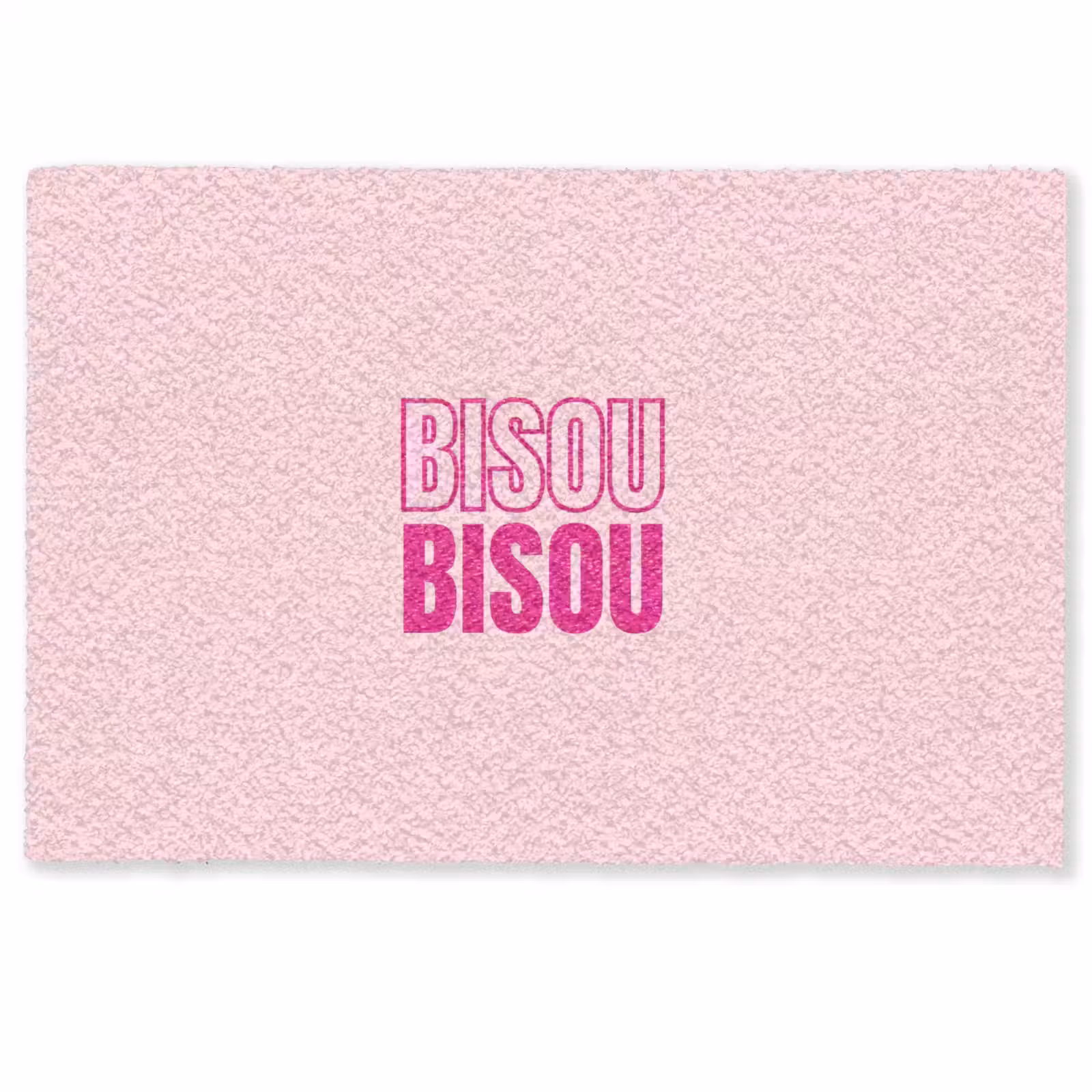 Deurmat - Bisou - Roze - Minimalistisch — 1