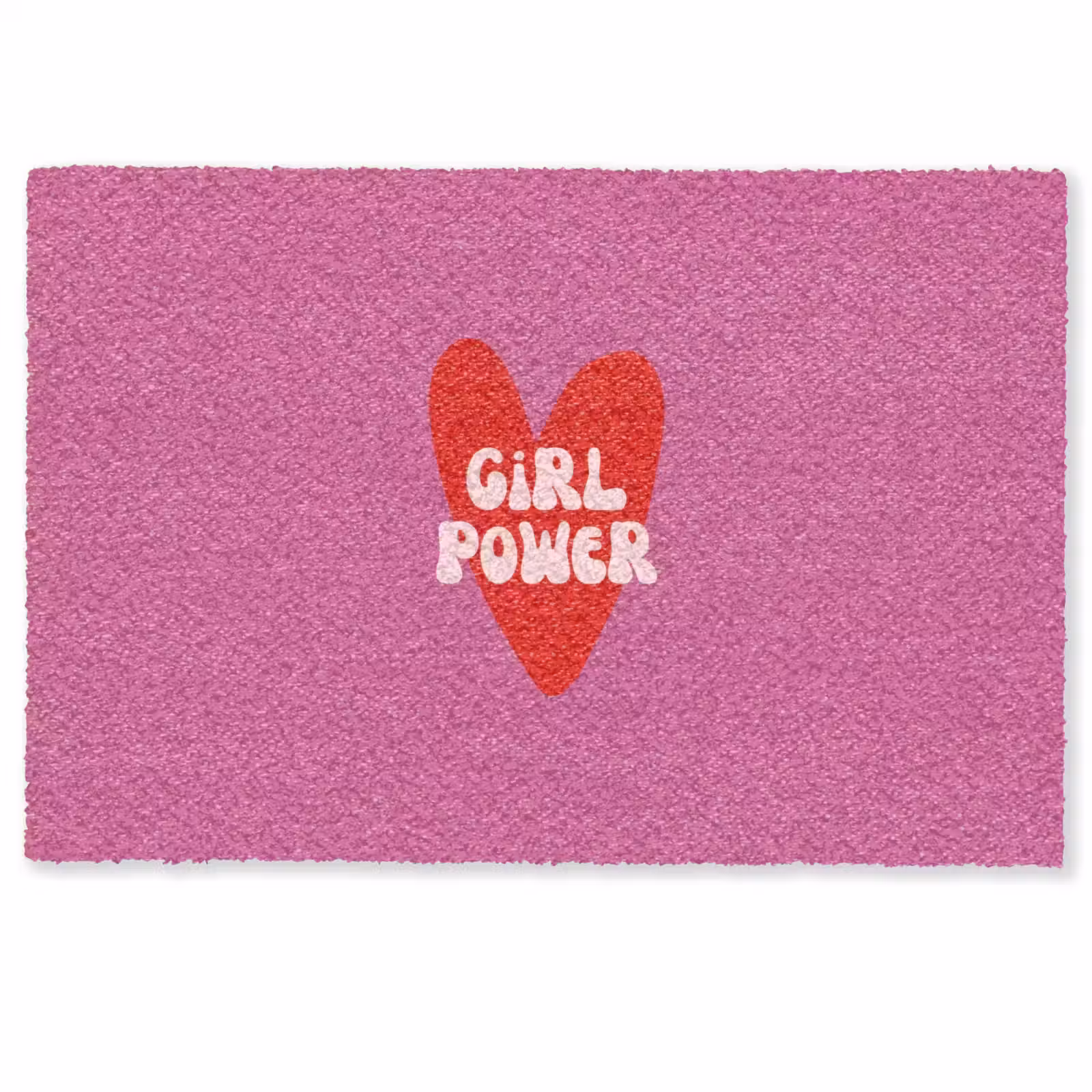 Deurmat - Girl power - Hart - Roze - Rood — 1