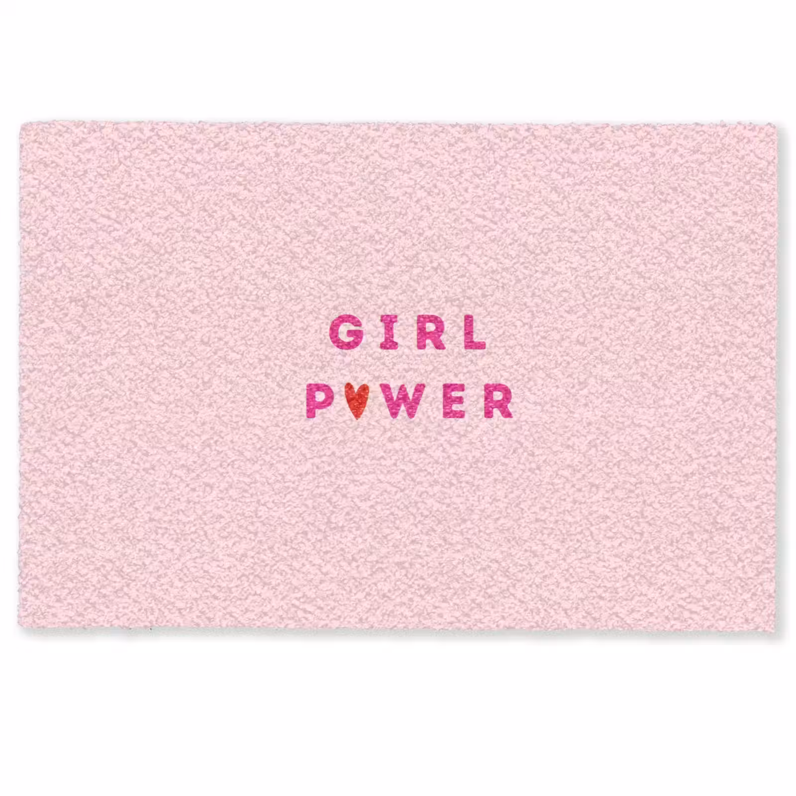 Deurmat - Girl power - Roze - Hartje — 1