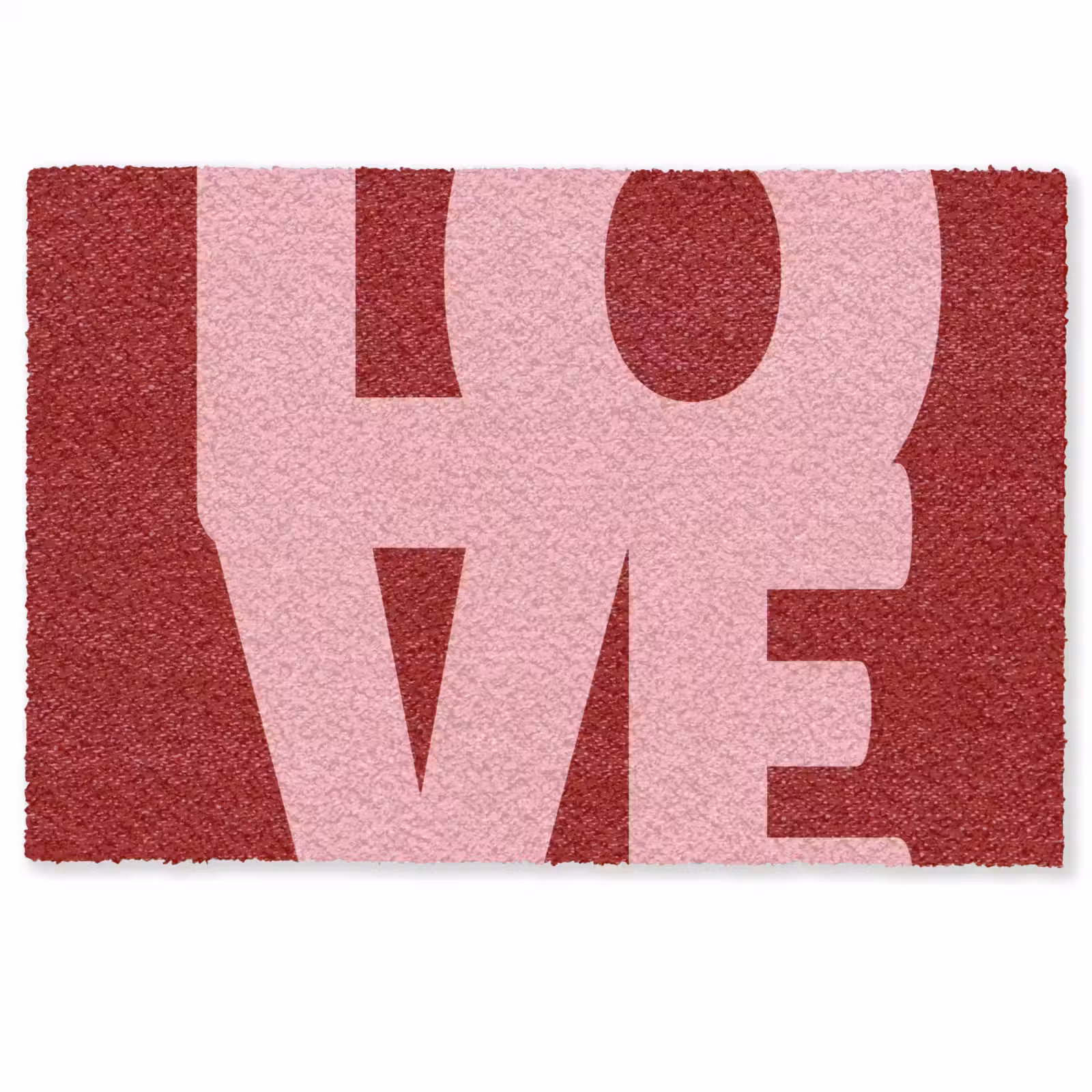 Deurmat - Love - Rood - Blokletters — 1