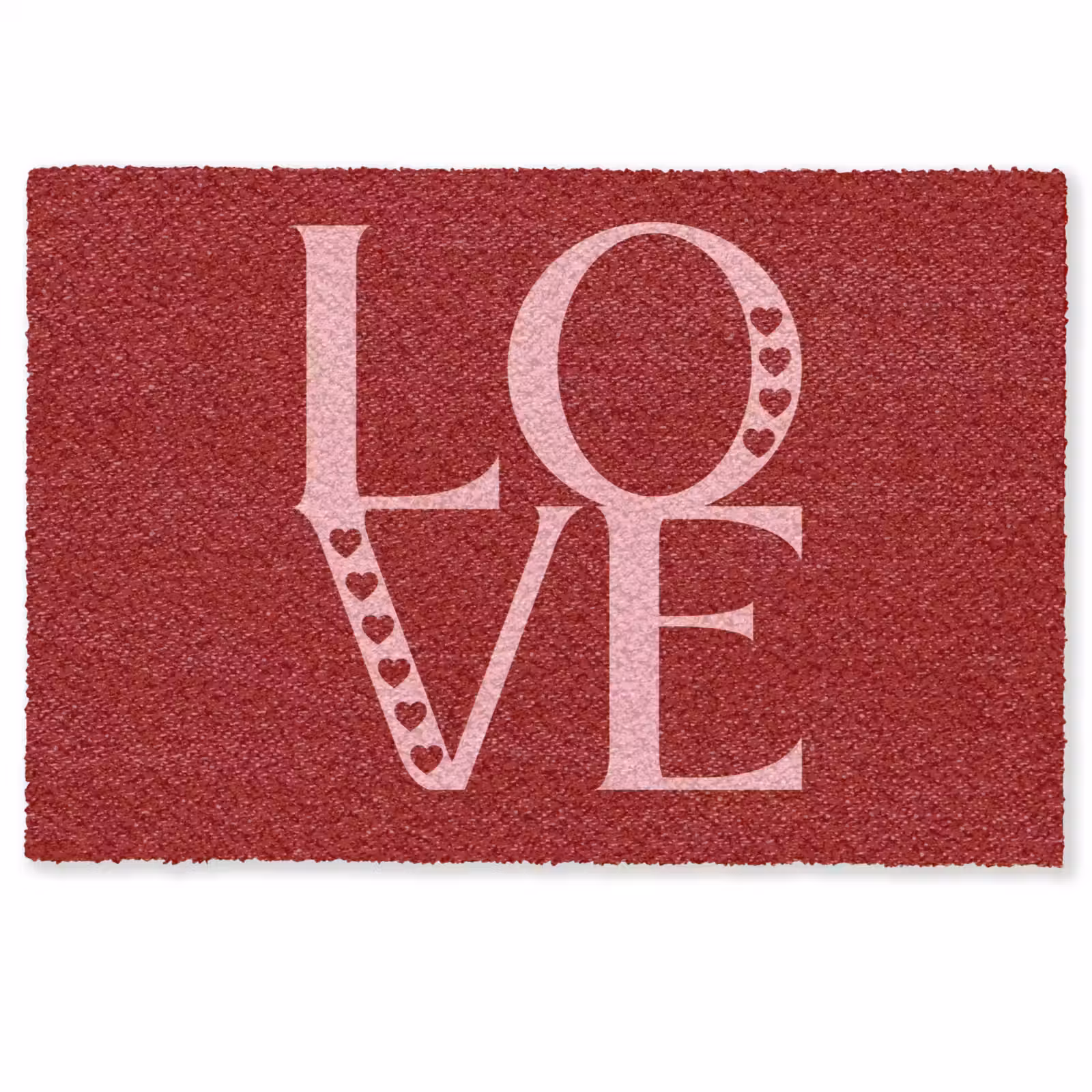 Deurmat - Love - Rood - Hatjes — 1