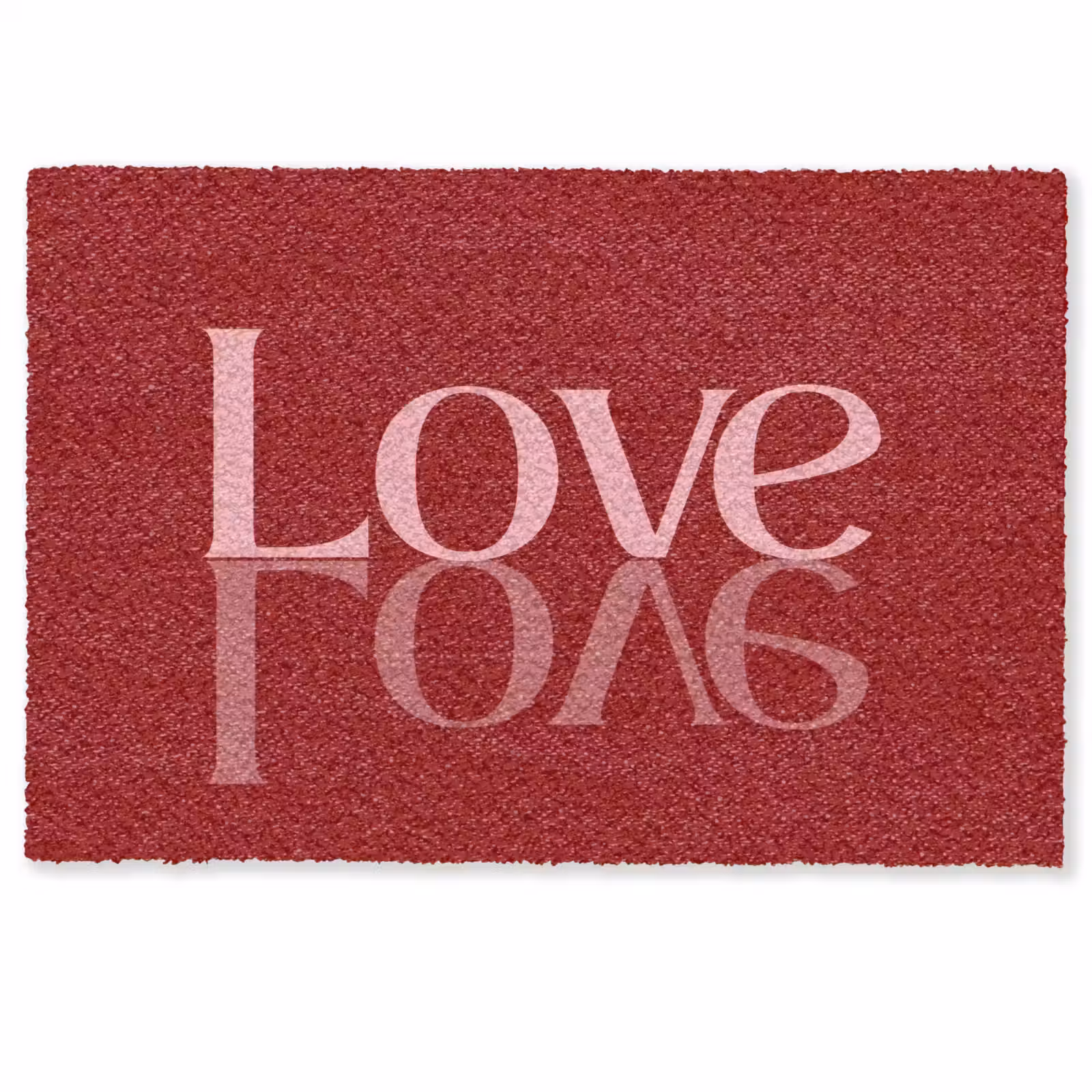 Deurmat - Love - Spiegeling - Rood — 1