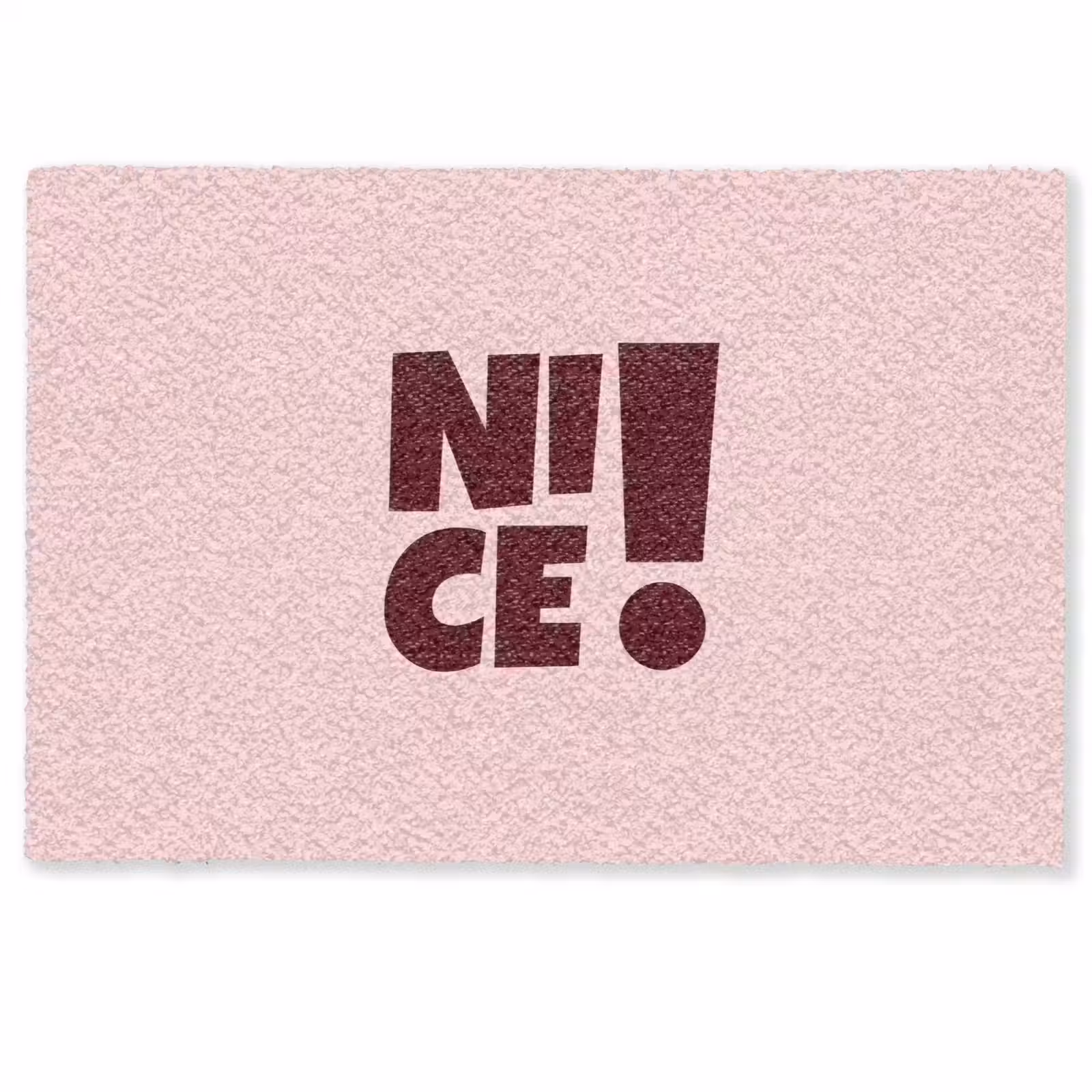 Deurmat - Nice - Uitroepteken - Roze — 1