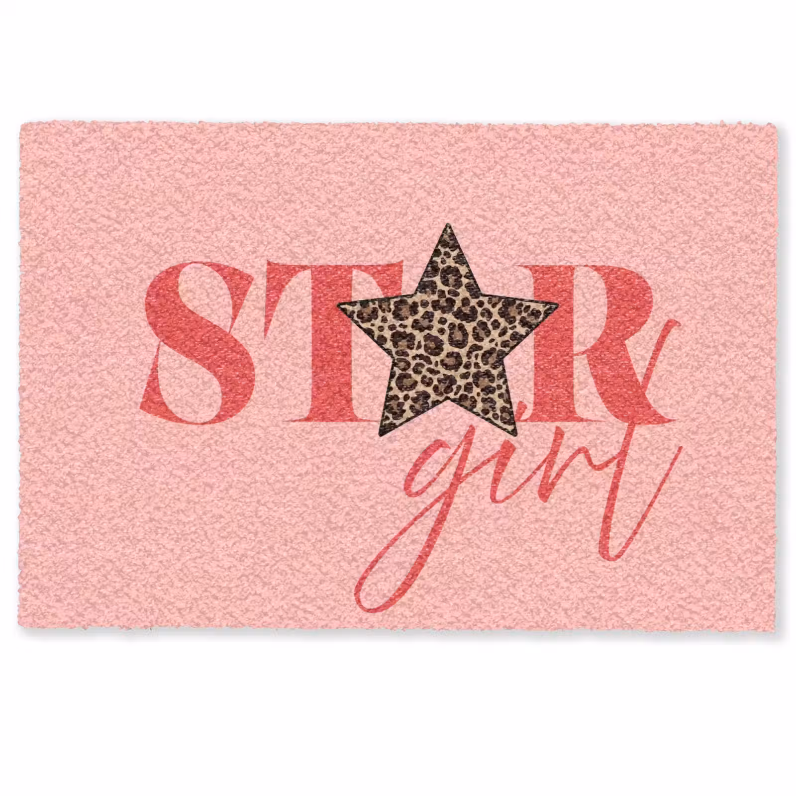 Deurmat - Star girl - Roze - Panter - Ster — 1