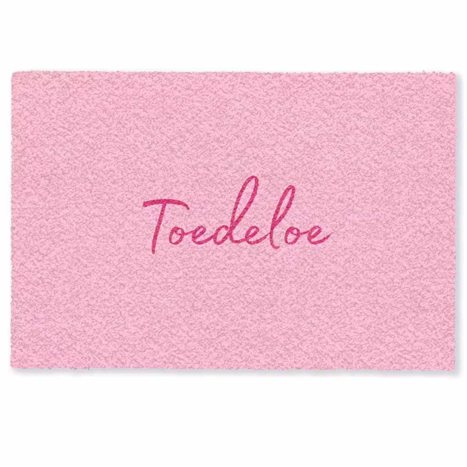Deurmat - Toedeloe - Roze - Minimalistisch — 1