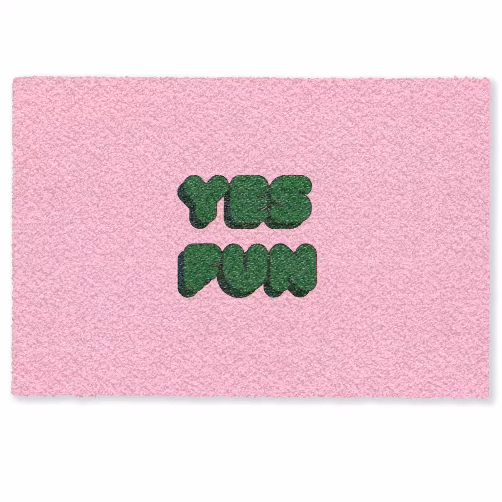 Deurmat - Yes fun - Groen - Roze — 1