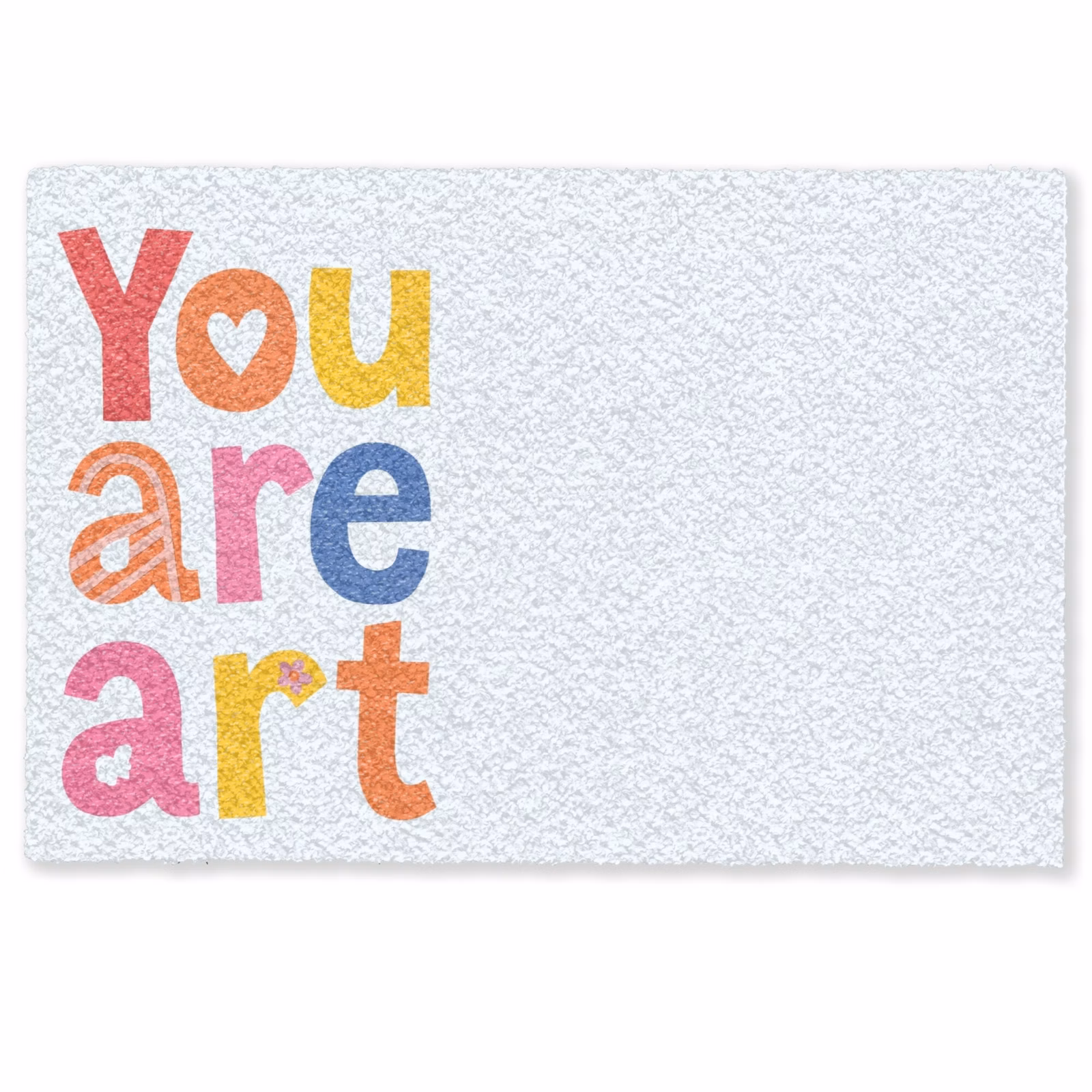Deurmat - You are art - Kleurrijk - Grafisch — 1