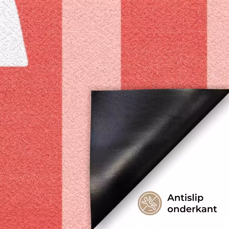 Deurmat - Amor - Strepen - Rood - Roze — 6