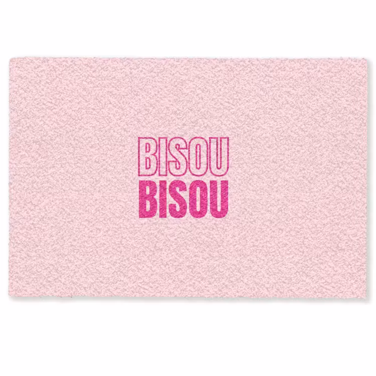 Deurmat - Bisou - Roze - Minimalistisch — 1