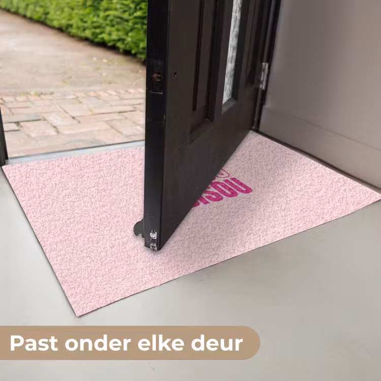 Deurmat - Bisou - Roze - Minimalistisch — 7