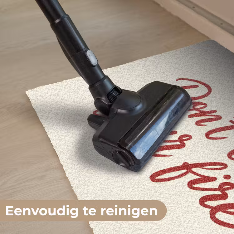 Deurmat - Don't lose your fire - Rood - Wit - Minimalistisch — 9