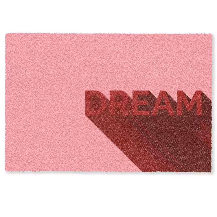 Deurmat - Dream - 3D - Rood - Roze — 1