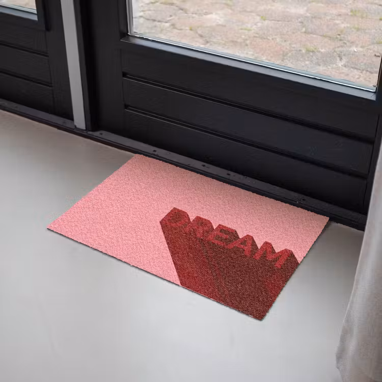 Deurmat - Dream - 3D - Rood - Roze — 2