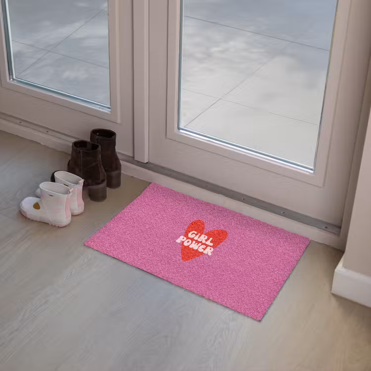 Deurmat - Girl power - Hart - Roze - Rood — 8