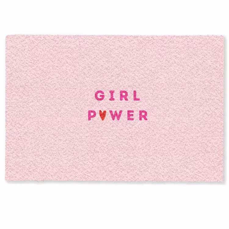 Deurmat - Girl power - Roze - Hartje — 1