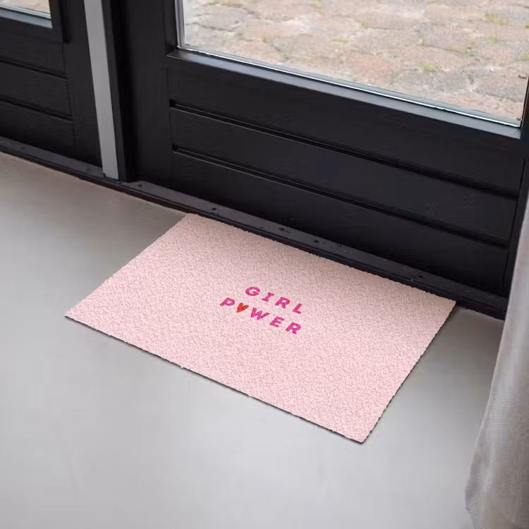 Deurmat - Girl power - Roze - Hartje — 2