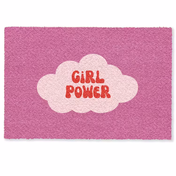 Deurmat - Girl power - Wolk - Roze — 1
