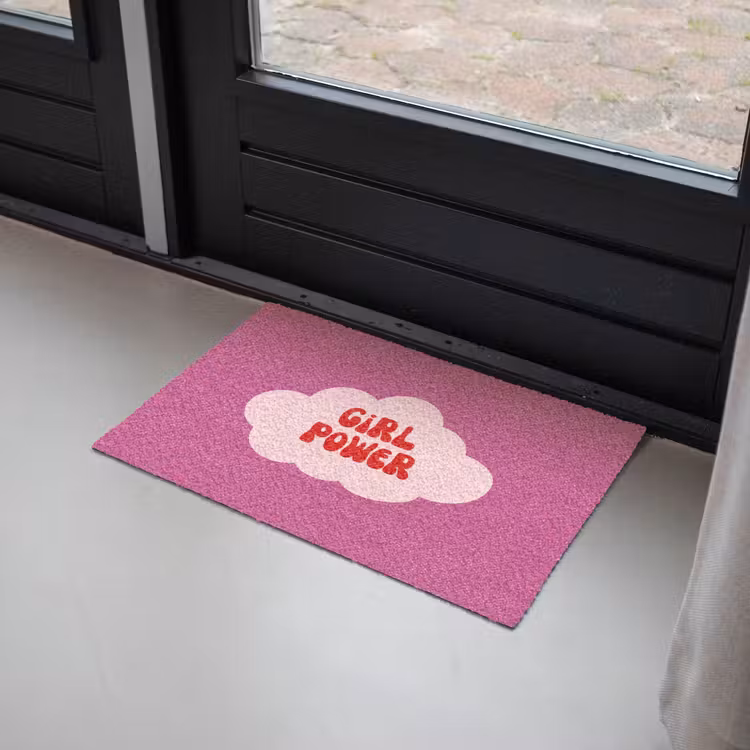 Deurmat - Girl power - Wolk - Roze — 2