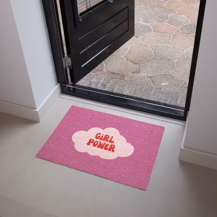 Deurmat - Girl power - Wolk - Roze — 4