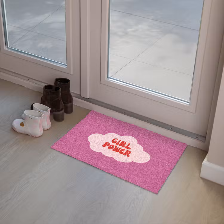 Deurmat - Girl power - Wolk - Roze — 8