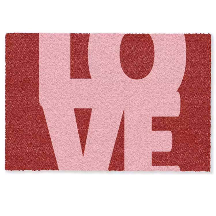 Deurmat - Love - Rood - Blokletters — 1