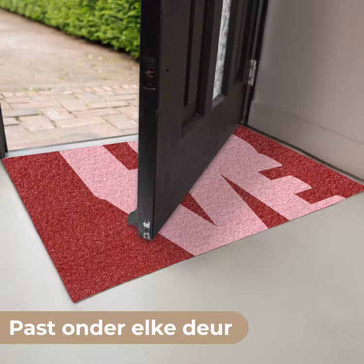 Deurmat - Love - Rood - Blokletters — 7