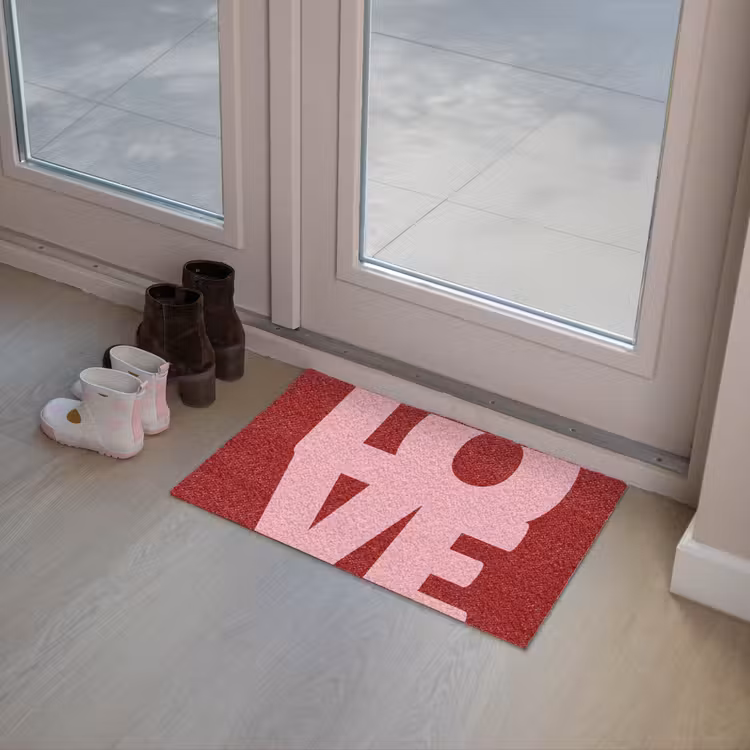 Deurmat - Love - Rood - Blokletters — 8