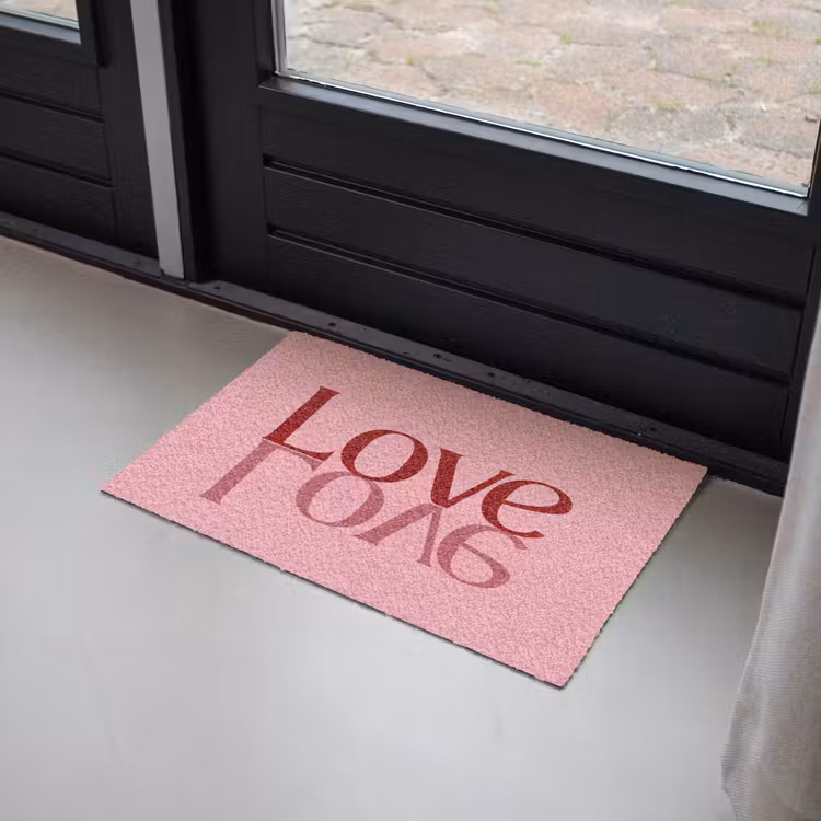 Deurmat - Love - Roze - Spiegeling — 2