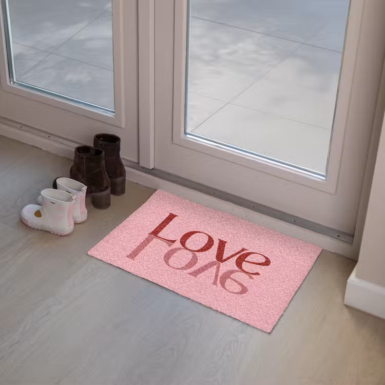 Deurmat - Love - Roze - Spiegeling — 8