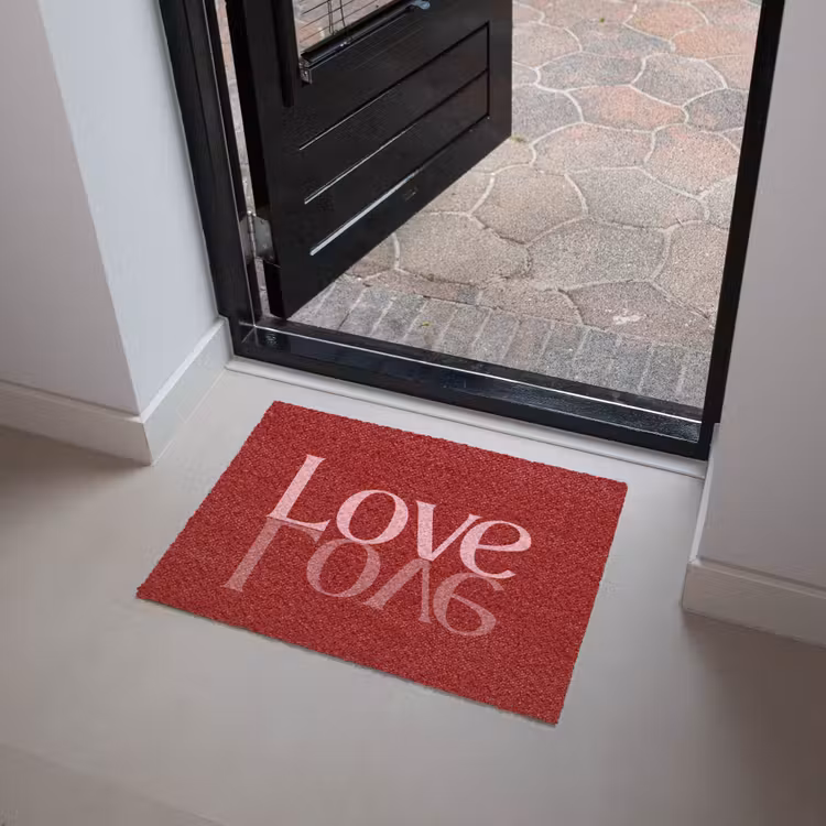 Deurmat - Love - Spiegeling - Rood — 4