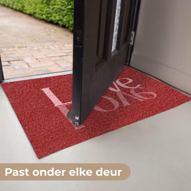 Deurmat - Love - Spiegeling - Rood — 7