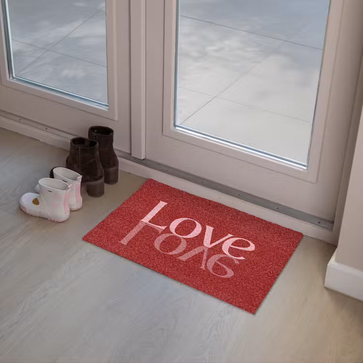 Deurmat - Love - Spiegeling - Rood — 8