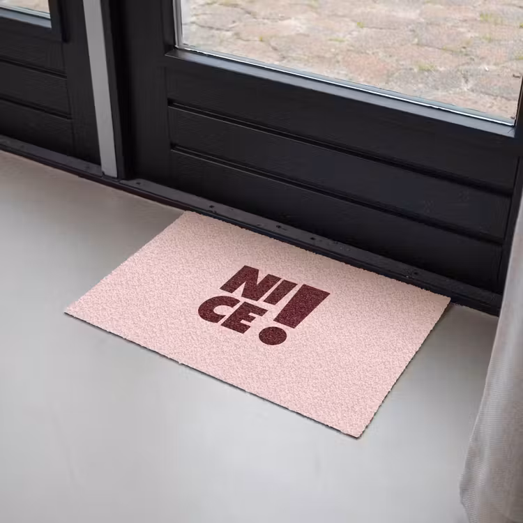 Deurmat - Nice - Uitroepteken - Roze — 2