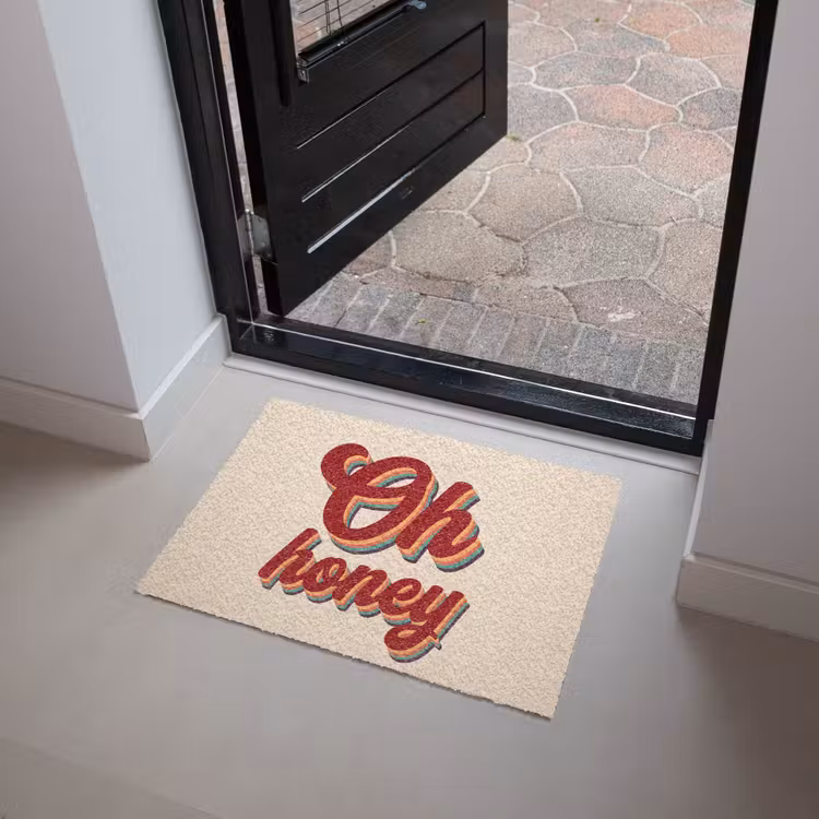 Deurmat - Oh honey - Rood - Schaduw — 4